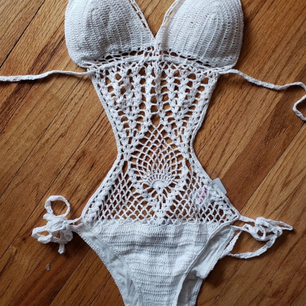 White bathing suit